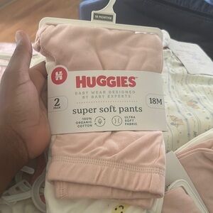 3 Huggies Super Soft Baby Pants 18M